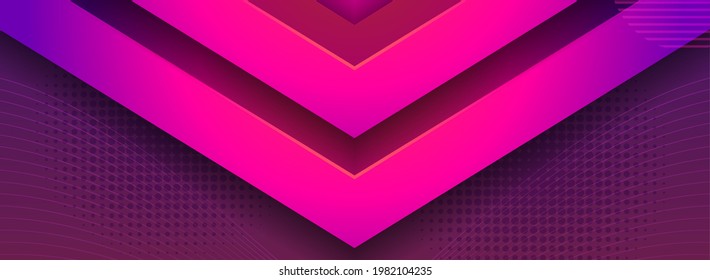 Abstract Minimalism Purple Background Design with Modern Geometric Shape.