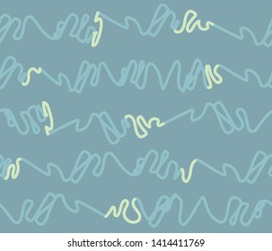 Abstract minimalism seamless pattern, teal color background, vector illustration