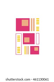 Abstract minimalism space - vector background.