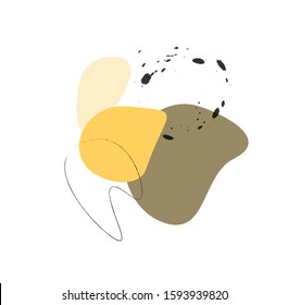Abstract minimalism textures. Pastel Memphis design for decorative printable, placards, poster, card, banner. Scandinavian style.
