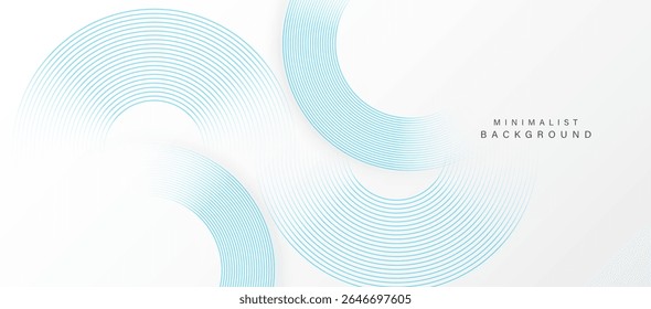 Abstract minimalist background with concentric circular lines.