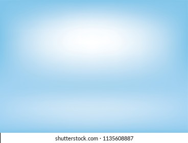 Abstract Minimalist Background with Copy Space. Pastel Blue and White Blur Vector Background. Lighter Background Center Mesh Effect. Simple Defocus Layout. No Text. 