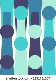 Resumen de fondo minimalista con puntos. Colores turquesa y oceánico. Vector.