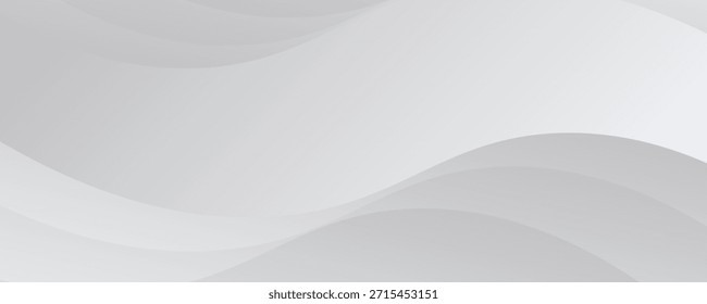 Fondo minimalista Abstractas con curvas superpuestas y Formas circulares en diferentes tonos de gris, creando un degradado sutil y una profundidad sutil. EPS10