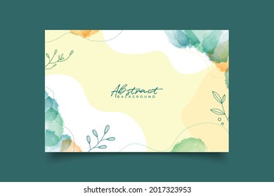 abstract minimalist background hand drawn leaf ornament vector illustration eps 10