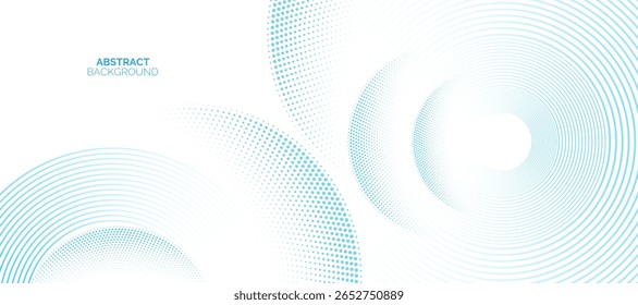Abstrakter minimalistischer Hintergrund. Modernes Kreislinienmuster. Minimales geometrisches Design. Futuristisches Konzept. Anzug für Cover, Poster, Banner, Broschüre, Header, Präsentation, Web, Flyer