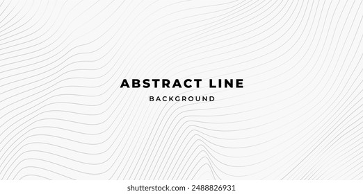 Abstract minimalist background simple grey line, wavy and geometry line pattern background