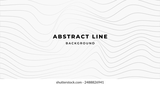 Abstractas fondo minimalista simple línea gris, ondulada y geometría línea patrón fondo