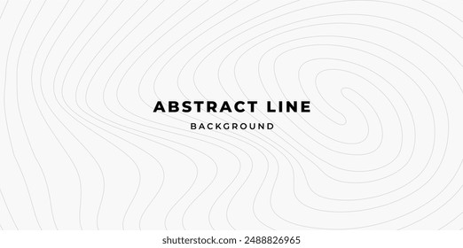 Abstract minimalist background simple grey line, wavy and geometry line pattern background