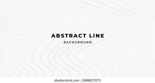 Abstract minimalist background simple grey line, wavy and geometry line pattern background