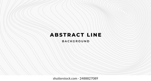 Abstract minimalist background simple grey line, wavy and geometry line pattern background