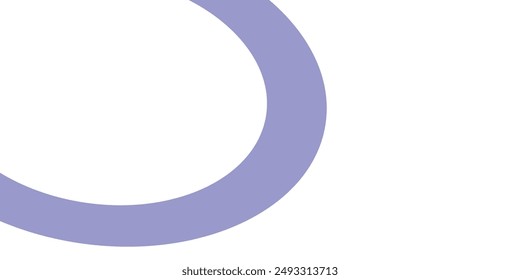 Abstract minimalist background with a single purple curved line in the form of a semicircle.