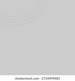 Abstract minimalist background with smooth lines on the top left side and calm gradient shades for web design, presentations and decoration.