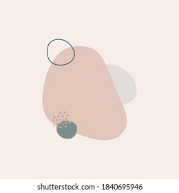 Abstract Minimalist Background. Vector Flat geometric shapes and Lines in Trendy Simple Style With copy space for text, Design templates for Logos and Social Media Post and Stories