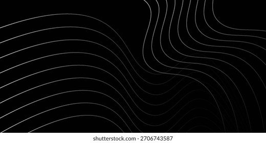 Fondo minimalista Abstractas con líneas onduladas de diseño moderno. Vector eps10