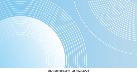 Abstract minimalist banner background  pastel colorful  blue and white gradations art modern simple design