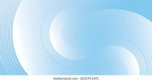 Abstract minimalist banner background, pastel colorful, blue and white gradations.