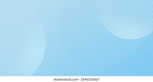 Abstractas fondo de Anuncio minimalista simple pastel coloridas gradaciones azules y blancas. Estilo de efecto de círculo geométrico bueno