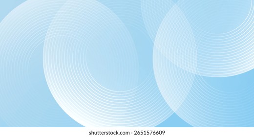 Abstractas fondo de Anuncio minimalista simple pastel coloridas gradaciones azules y blancas. Estilo de efecto de círculo geométrico moderno buen arte