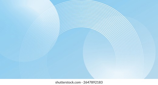 Abstract minimalist banner simple background  pastel colorful  blue and white gradations. Modern good art natural vector