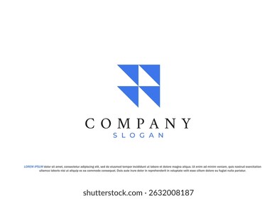 Logotipo minimalista abstracto del pájaro Negocio moderno