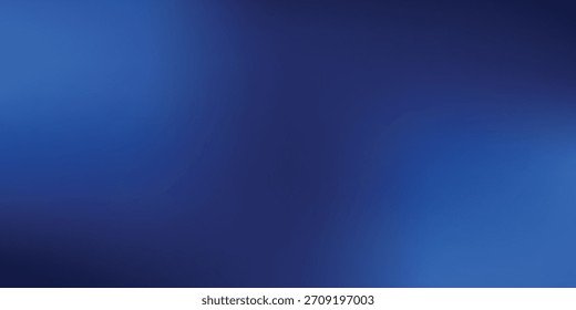 Abstract minimalist blue background. Linear neon frame with glowing rounded corners.