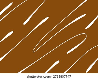 Abstrakter minimalistischer brauner Hintergrund mit dynamischem diagonalem weißem Strichmuster