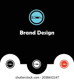 Abstraktes und minimalistisches Logo-Design, Vektorvorlage.
Corporate, Auto, Sport, Automobil, Fahrzeug-Logos-Design