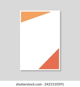 Abstract minimalist color geometry vector for backgroud