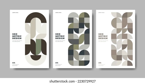 Plantilla de portada minimalista abstracta. Aplicable para portada de libros, afiches, arte mural, tarjeta de regalo y muchos más.