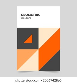 Abstract minimalist cover template. Modern colorful geometric pattern concept. Vector illustration