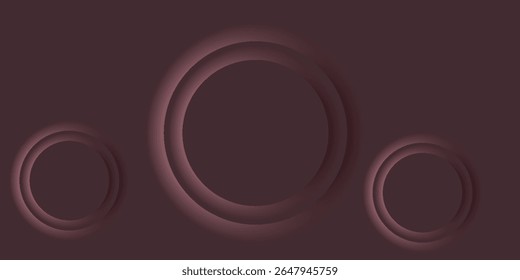 Diseño minimalista Abstractas con patrones geométricos circulares en tonos granate degradados