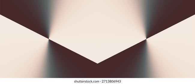 Abstract minimalist design featuring a delicate gradient V-shape creating subtle depth and sophisticated visual harmony