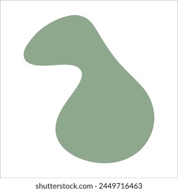 Abstract minimalist design green elements