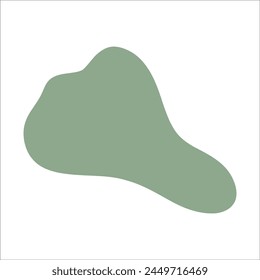 Abstract minimalist design green elements