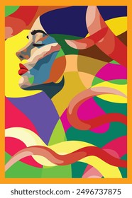 Abstractas diseño minimalista para carteles, tarjetas, folletos, decoraciones de pared, Materiales promocionales. Abstractas fondo pintado.