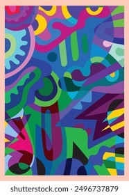 Abstract minimalist design for posters, cards, brochures, wall decorations, promotional materials. Abstract painted background.