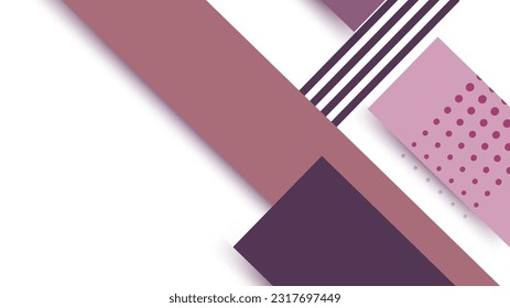 Resumen de diseño minimalista ilustración vectorial sobre fondo blanco y rosa suave