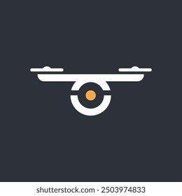Abstract Minimalist Drone Logo Concept
