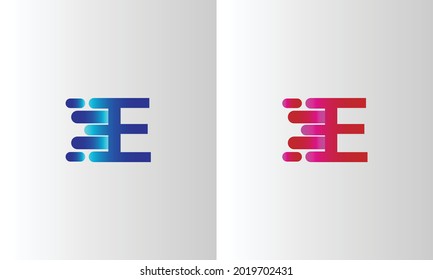 Abstract and minimalist E letter logo design, best E letter logo design template