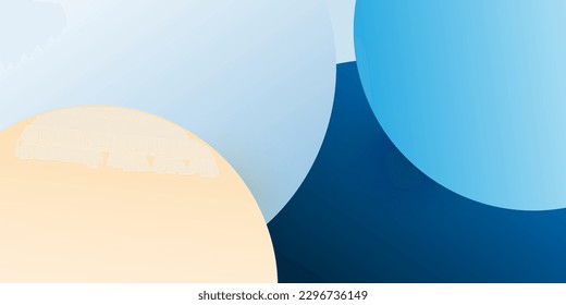 Abstract Minimalist Geometric Brown and Blue Background, Circles Pattern - Multi Purpose Vector Illustration,  Design Template, Applicable for Web, Technology Designs, Presentations, Posters, Placards