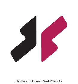 Abstract minimalist geometric logo brand design