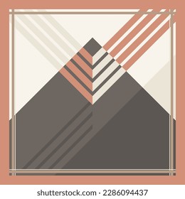 abstract minimalist geometric scarf pattern 055