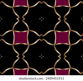 Abstract minimalist geometrical ornament graphic style. Ornaments on dishes, textiles, wallpaper. Abstract decorative vintage texture.