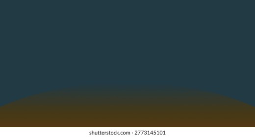 Abstract minimalist gradient background with deep blue sky merging into warm earthy tones representing a serene horizon or a vast empty space for conceptual design and digital art