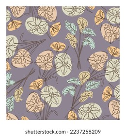 Resumen ilustraciones minimalistas a mano dibujadas con fondo imprimible, diseño de vectores florales de patrón boho moderno para papel de pared, cubierta, tela, decoración interior aislada y editable