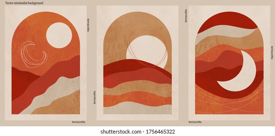 Abstract minimalist hand-drawn illustration for stories, wall decoration, postcard or brochure, cover design. Doodle background contains various shapes, spots, drops, lines. Modern trendy vector art.