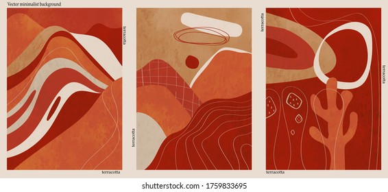 Abstract minimalist hand-drawn illustration for stories, wall decoration, postcard or brochure, cover design. Doodle background contains various shapes, spots, drops, lines. Modern trendy vector art.