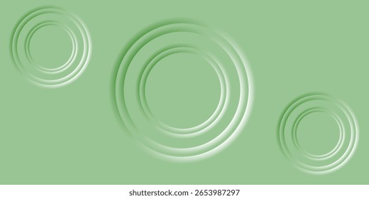 Imagen minimalista Abstractas con ondas verdes circulares e ilustrador de Vector de fondo degradado eps10