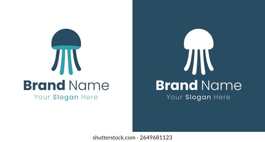 Abstract Minimalist Jellyfish Logo Design for a Unique Brand Identity and Visual Storytelling